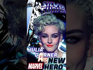 JULIA GARNER CAST AS FEMALE SILVER SURFER! AI concept idea look #silversurfer #juliagarner