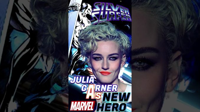 JULIA GARNER CAST AS FEMALE SILVER SURFER! AI concept idea look #silversurfer #juliagarner
