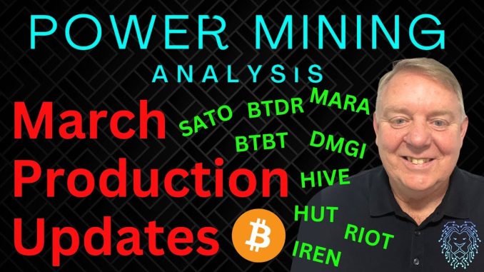 March Production Analysis | Bitcoin Mining Stocks to Watch Now | BTC News Today | Anthony Power