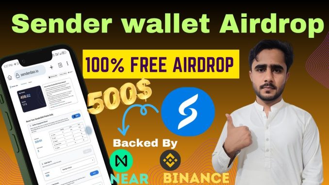 Sender wallet Free Airdrop Full Guide | Sender wallet Free Crypto Mining | Sender Lab Backed Binance
