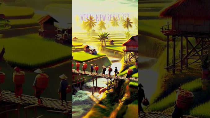 Village Scenery Drawing for Beginners ||  Pencil Drawing#ai #shorts #funny #short