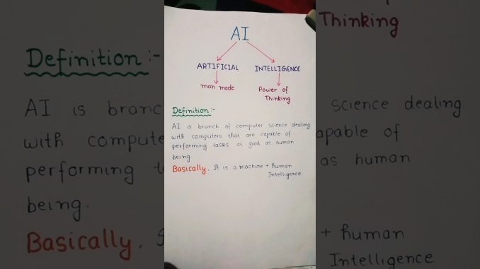 What is Artificial Intelligence? | AI kya hai? #artificialintelligence #AIErudition #ai #ML