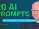 AI for Beginners: 20 Must-Try Prompts for YouTube Videos and Online Courses