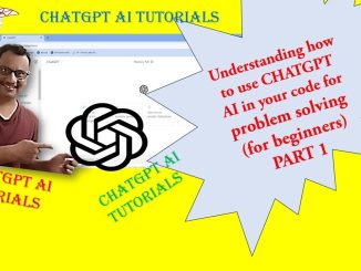CHATGPT AI for beginners - How to use ChatGpt AI for problem solving - Part I