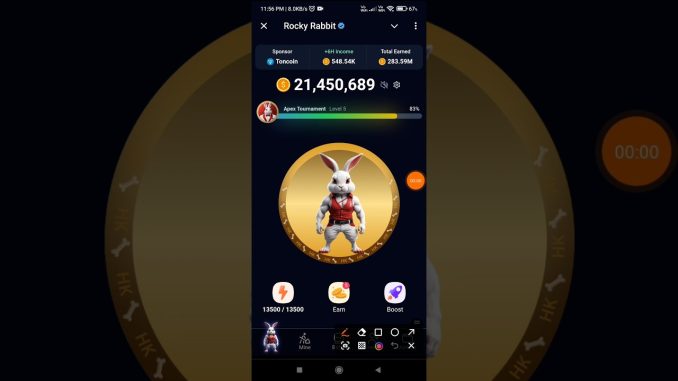 Rocky Rabbit Today's Enigma Sequence #telegram #trending #crypto #mining #mini #gaming #bot #love