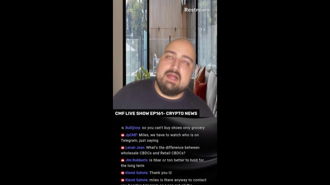 CMF Live Show X & YT EP161 | Crypto News + Q&As, Not Financial Advice, Entertainment Purposes Only: