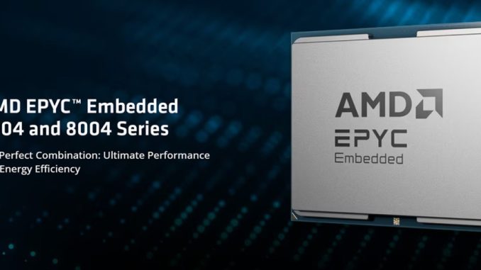 AMD launches Epyc embedded processors for compute-intensive, low-energy devices