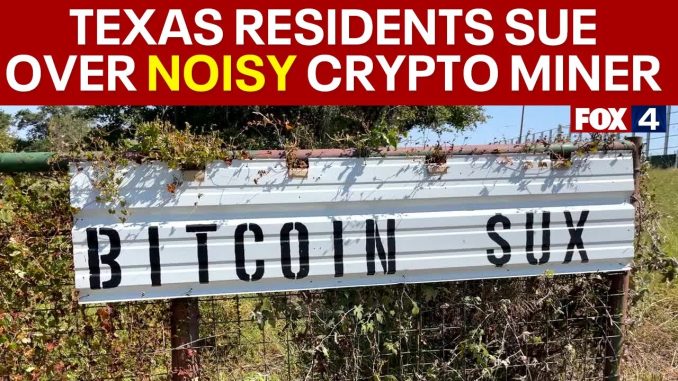 Residents near Granbury file lawsuit against Bitcoin mining company