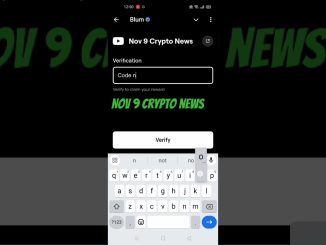 Nov 9 Crypto news Blum code