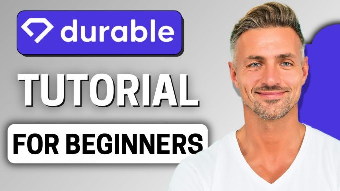 Durable Ai 2025 Website Builder Tutorial For Beginners