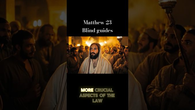Matthew 23 Blind guides #bible #truth #matthewchapter #bibleverse #jesus #love #ai #lord #truth