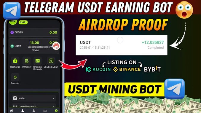 Telegram Earning Bot Airdrop Now | New TON Earning | Blockchain,Mining,Airdrop Bot today#Telegrambot