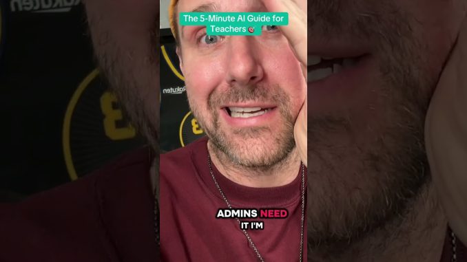 FREE TEACHER RESOURCE: The 5-Minute AI Guide for Teachers 🎯 #teachers