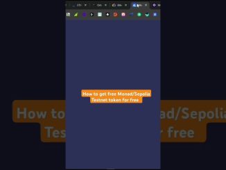 Get free Monad Testnet token | Sepolia Eth Bridge Guide | #crypto #trading #cryptocurrency #monad