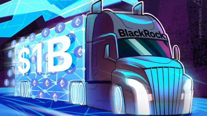Ethereum eyes 65% gains from 'cycle bottom' as BlackRock ETH stash crosses $1B