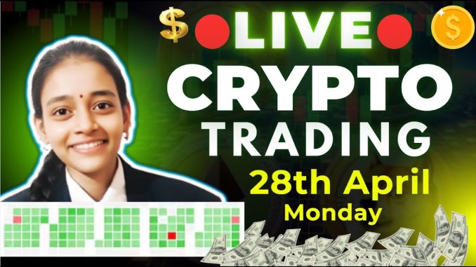 🔴28 April CRYPTO Live Trading Scalping Strategy Analysis for beginners Delta Exchange