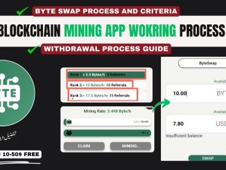 Byte Blockchain Mining App Full Guide | How to Withdraw & Swap Byte Tokens | Real or Fake Review