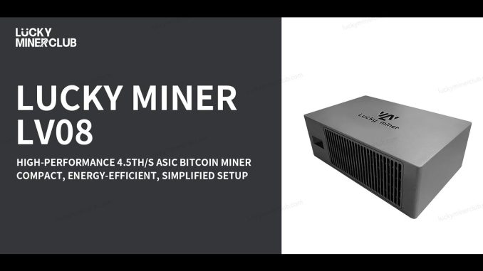 Lucky Miner LV08 4.5T : Bitcoin Mining Lottery Machine for Beginners at Home