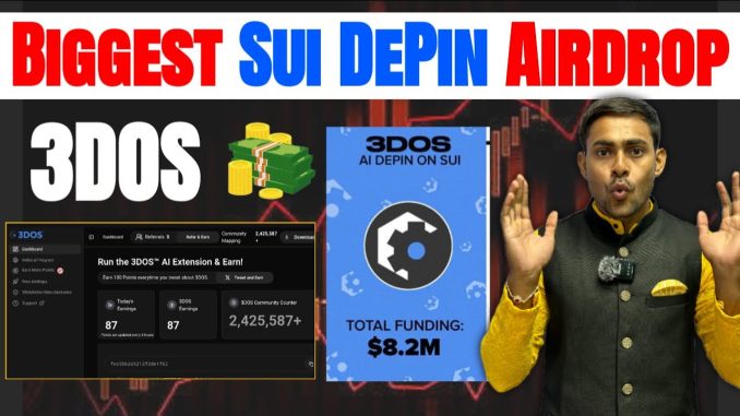 [ NEXT SUI AIRDROP ] 3DOS Depin Airdrop Joining Full Guide || New Crypto Free Airdrop