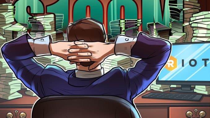 Riot Platforms secures $100M ‘Bitcoin-backed’ loan from Coinbase