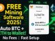 FREE Crypto Wallet Mining Software | Tutorial | BTC / ETH Mining PC / 2025 | Tutorial