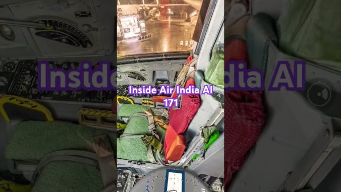 Inside Air India Flight AI 171cockpit #airport #airindiacrash #news #shorts