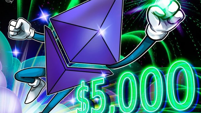 $5K ETH Price Possible Due To ETF Inflows, Treasuries