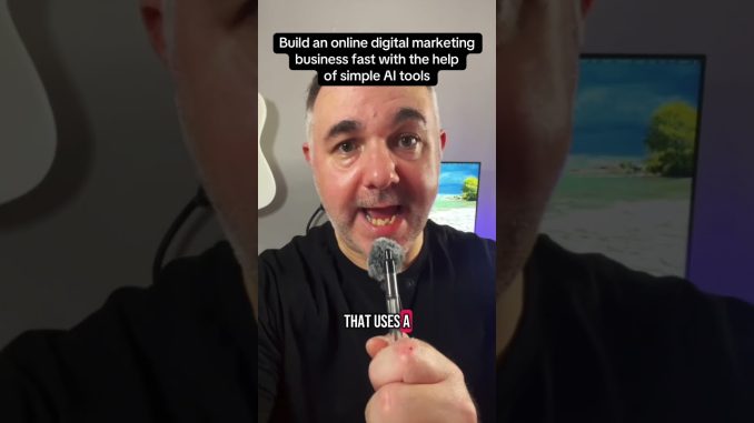 Build an online digital marketing business with the help of AI #digitalmarketingforbeginners