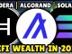 DeFi Wealth Strategy on Hedera, Solana & Algorand (Crypto 2025 Guide)