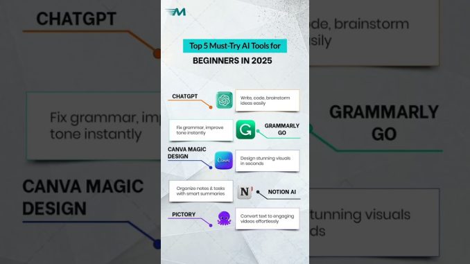 top 5 must. try ai tools for beginners in 2025| new ai tools in 2025|best ai tools in 2025|#viral