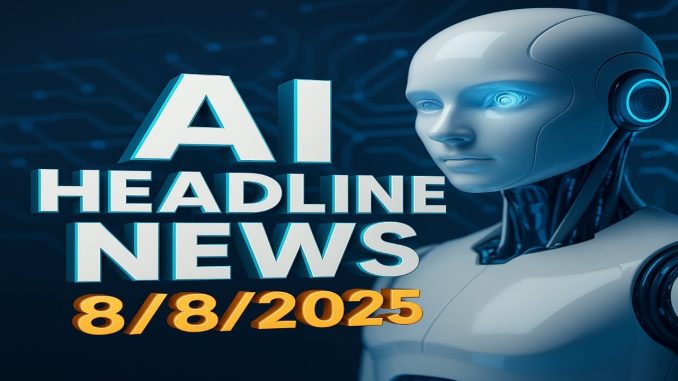 AI HEADLINE NEWS 8-8-2025