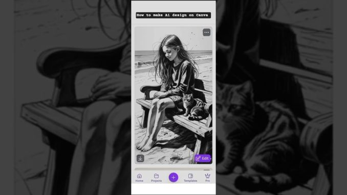 How to make Ai design On Canva #canva #canvaforbeginners #canvatips #creativebug #creativeideas