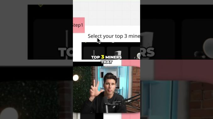 Choosing the Best Crypto Miners? Step 1: Popularity! #shorts
