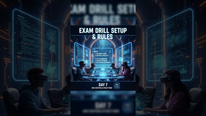 Day 7  Exam Drill Setup And Rules | AWS Certified AI Exam Guide
