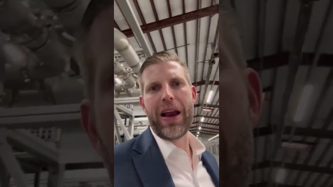 Eric Trump Shows Off Trump Family’s Crypto Mining Farm
