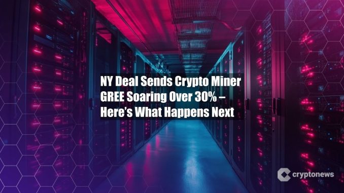 NY Deal Sends Crypto Miner GREE Soaring Over 30% – Here’s What
