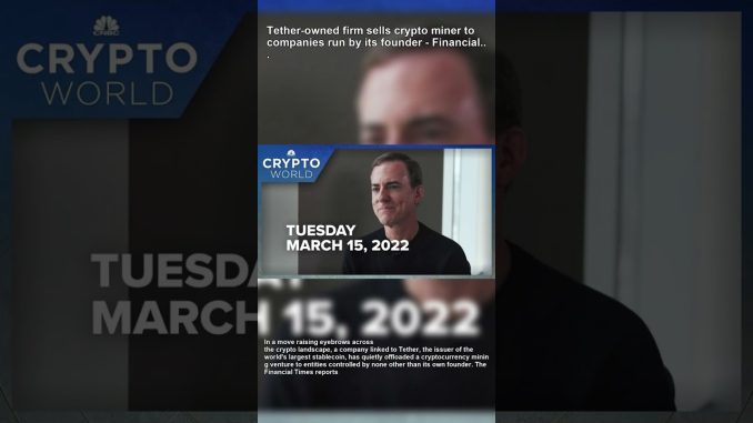 Tethers Founder Buys Mining Venture